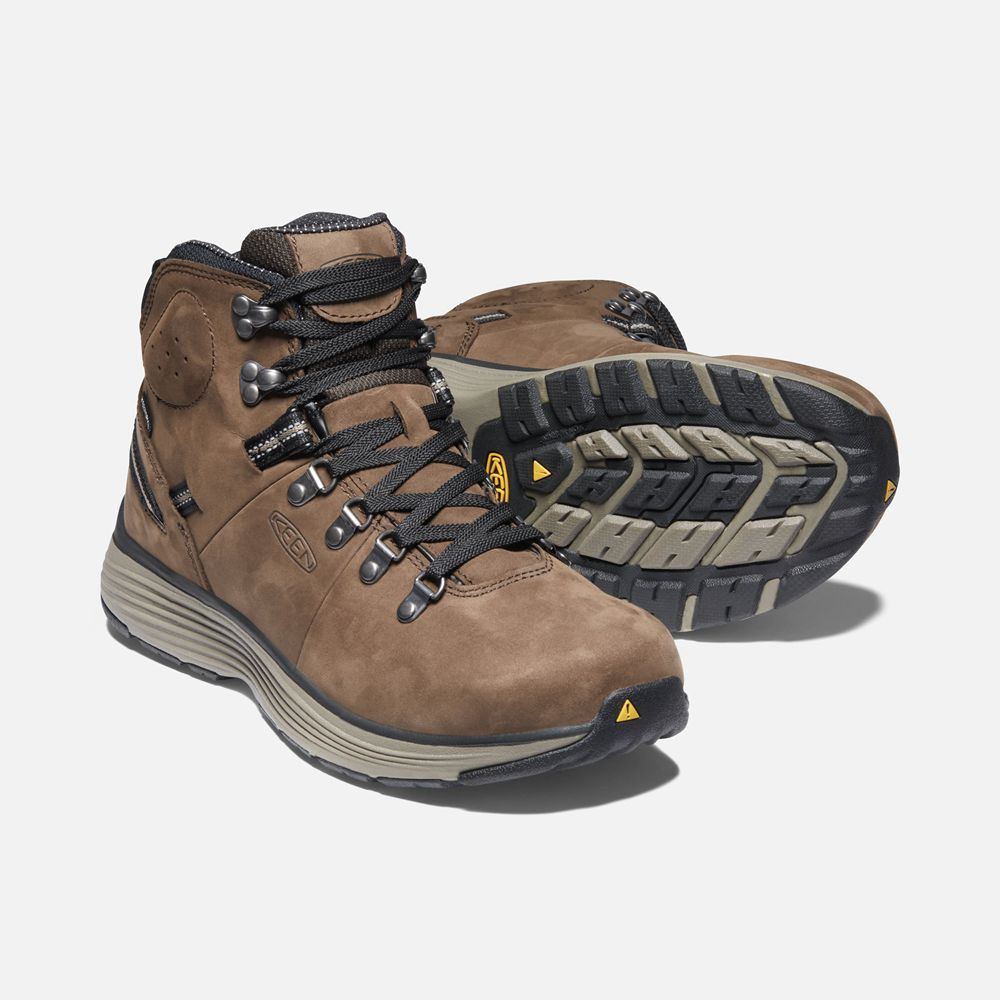 Botas de Trabajo Keen Mexico Marrom - Hombre Manchester 6\" Wp (Soft Toe) - GS5324796